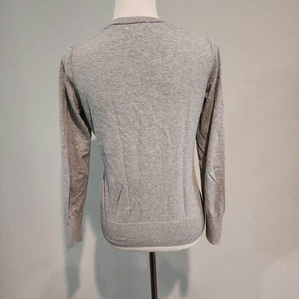 Banana Republic Womens Grau knit Long Sleeve top Size S stretch - Picture 5 of 9